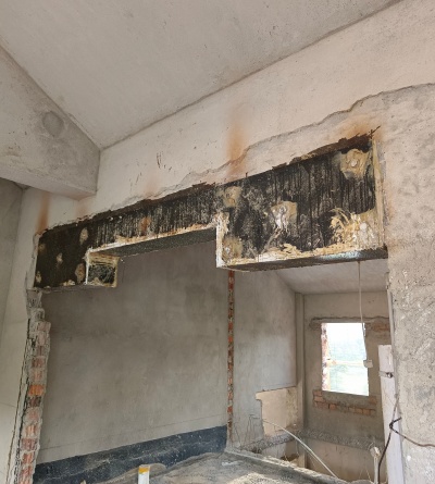 柳州別墅門洞改造包鋼加固工程案例